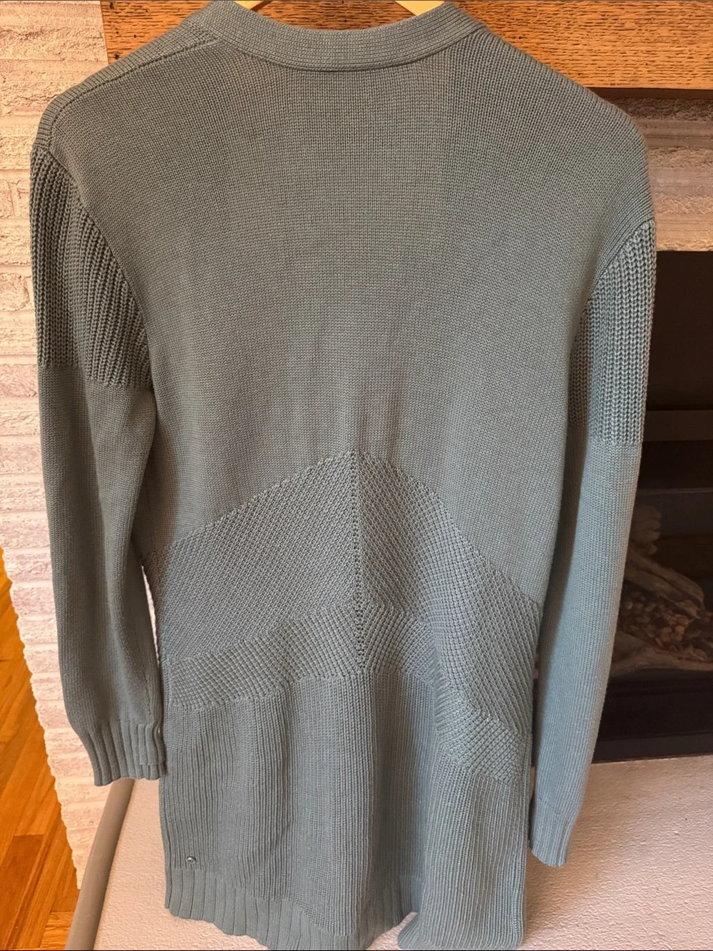 Lululemon Open-Front Longline Women's Cardigan Sweater - Sage/ teal Green